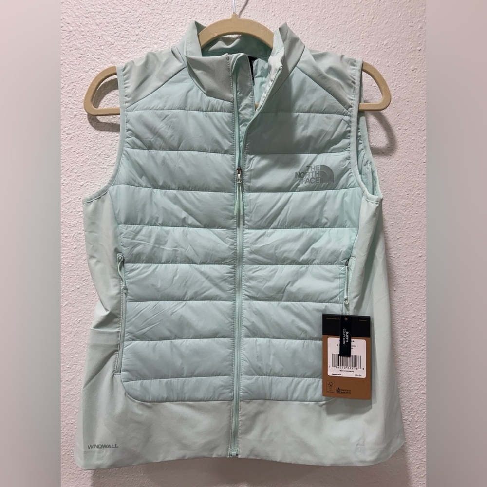 NEW ✨ The North Face Women’s WindWall Vest Medium Slim Fit Mint Green NWT $120 M